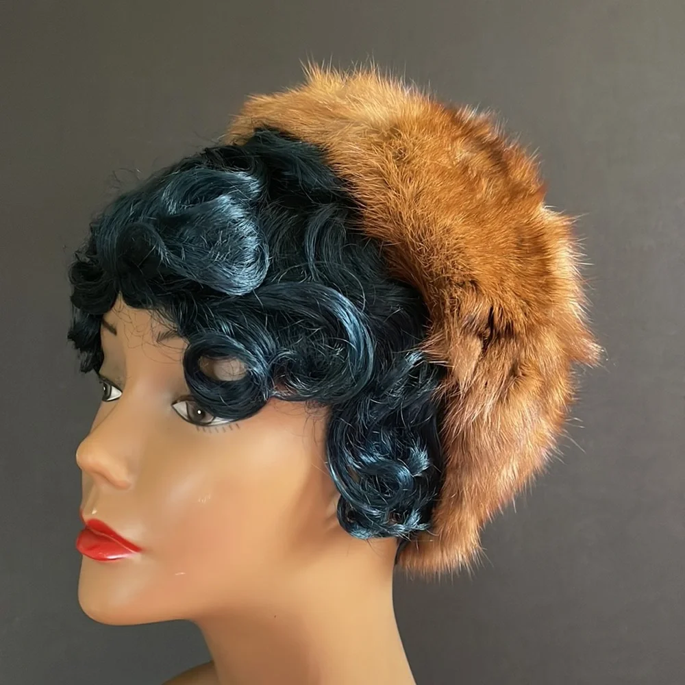 Vintage Mink Fur Tam Hat - Picture 9 of 14